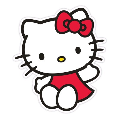 SANRIO HELLO KITTY RED DRESS CUSCINO 36CM HERDING