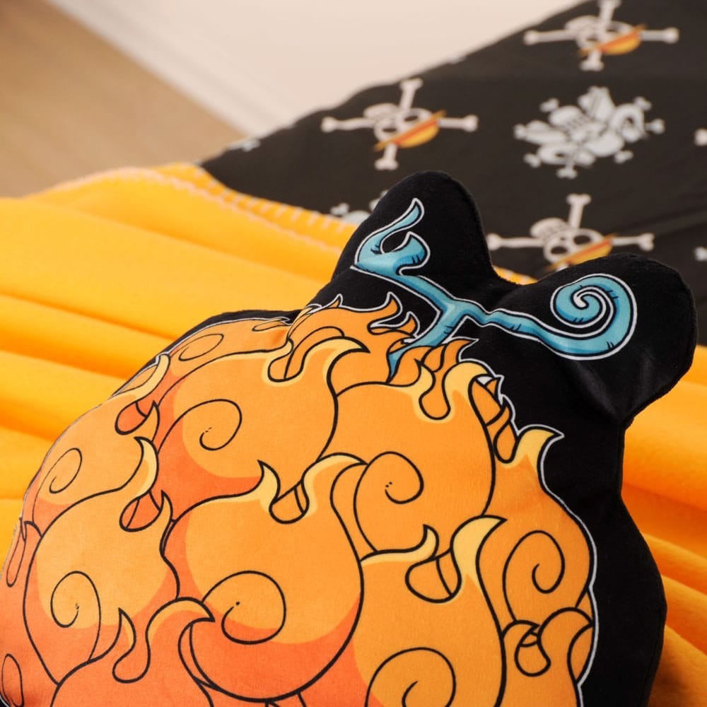 HERDING ONE PIECE MERA MERA NO MI FRUIT 3D PILLOW 45CM