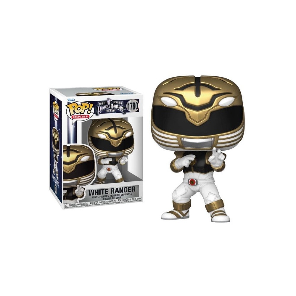 FUNKO FUNKO POP! POWER RANGERS THE MOVIE 1995 WHITE RANGER BOBBLE HEAD FIGURE
