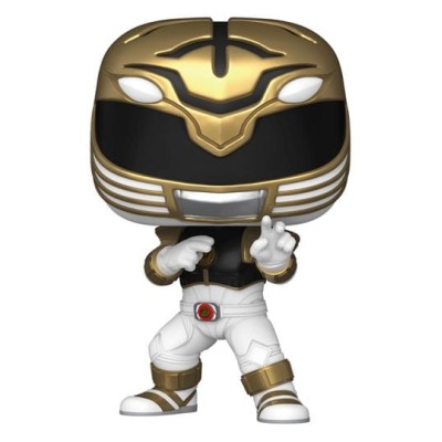 FUNKO FUNKO POP! POWER RANGERS THE MOVIE 1995 WHITE RANGER BOBBLE HEAD FIGURE