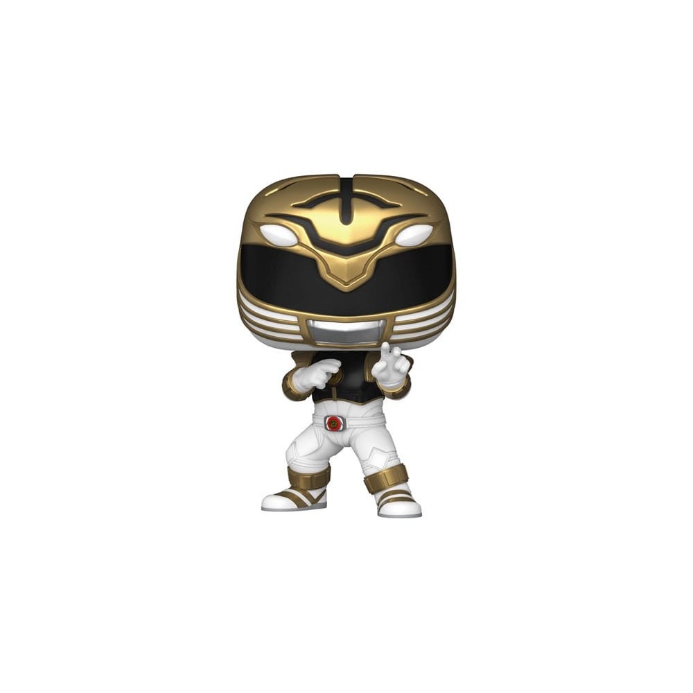 FUNKO FUNKO POP! POWER RANGERS THE MOVIE 1995 WHITE RANGER BOBBLE HEAD FIGURE