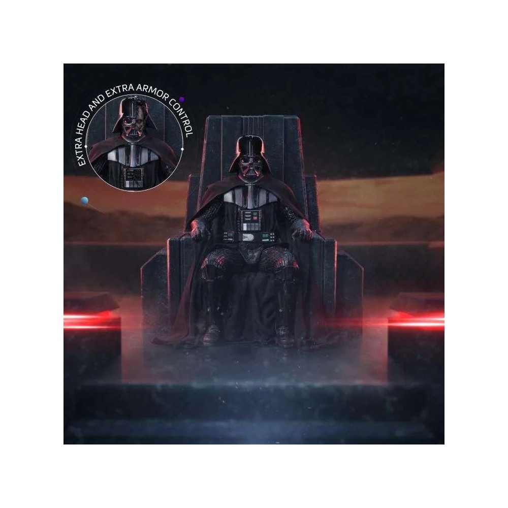 STAR WARS OBI-WAN DARTH VADER ON THRONE ART SCALE DELUXE 1/10 STATUA FIGURE IRON STUDIOS