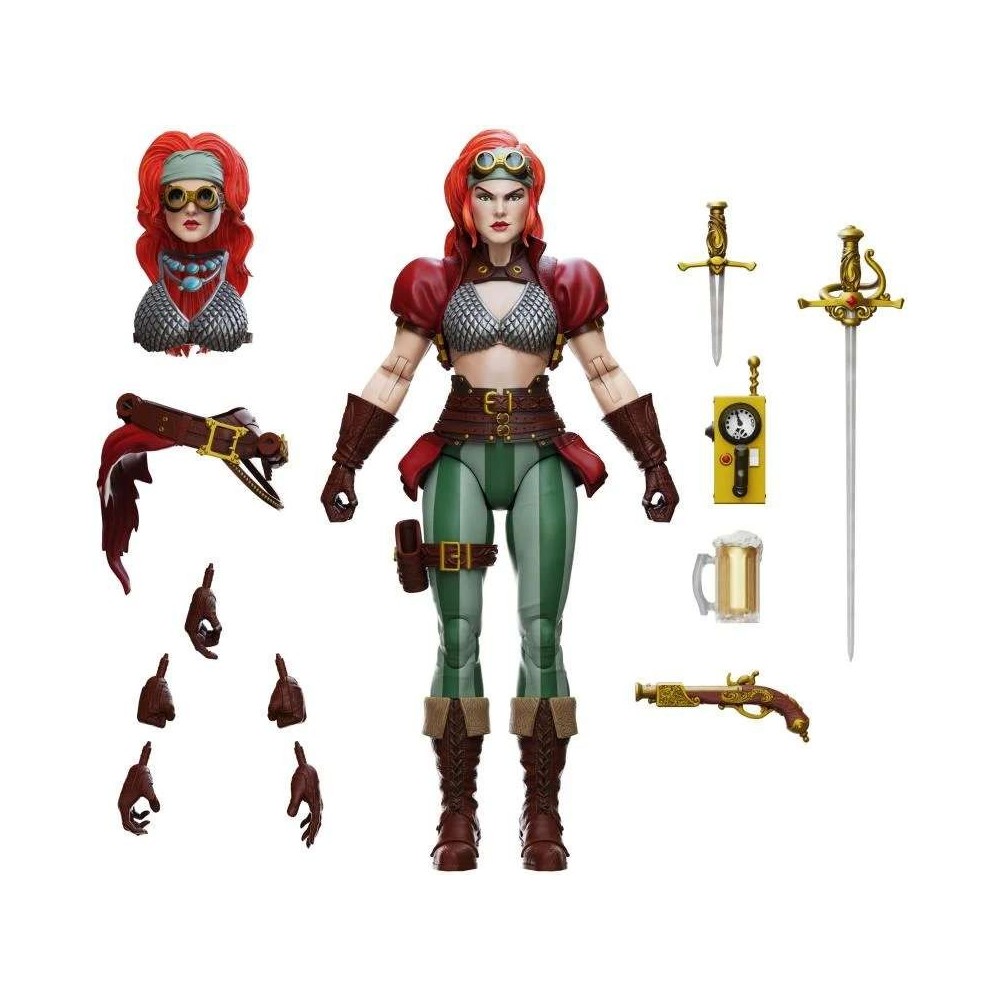 BOSS FIGHT STUDIO RED SONJA STEAMPUNK LEGEND VERSION HERO H.A.C.K.S. SERIES ACTION FIGURE