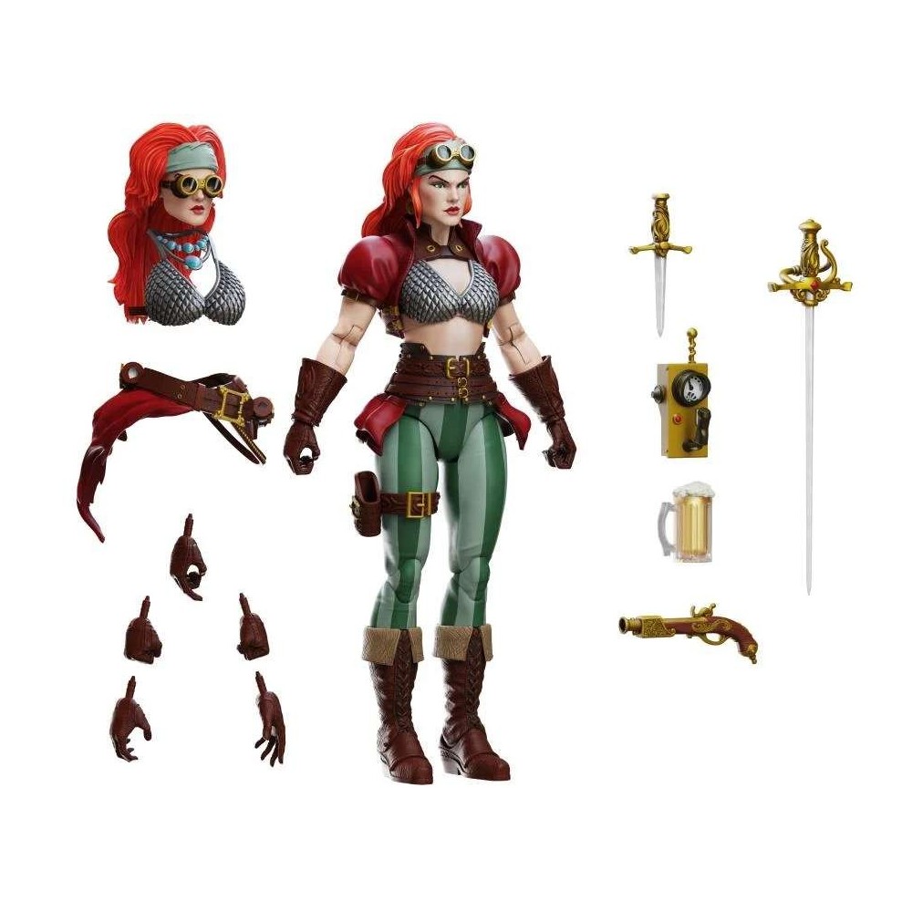 RED SONJA STEAMPUNK LEGEND HERO H.A.C.K.S. ACTION FIGURE BOSS FIGHT STUDIO