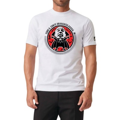 SONO IL CONTE DRACULA T-SHIRT BIANCA TAGLIA L MYAGG