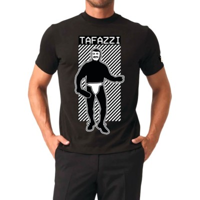 TAFAZZI T-SHIRT NERA TAGLIA L MYAGG