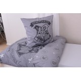 HERDING HARRY POTTER HOGWARTS LOGO DUVET COVER AND PILLOWCASE SET