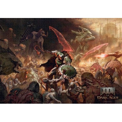 DOOM THE DARK AGES SLAYER'S RAG 1000 PEZZI PUZZLE 48X68CM GOOD LOOT