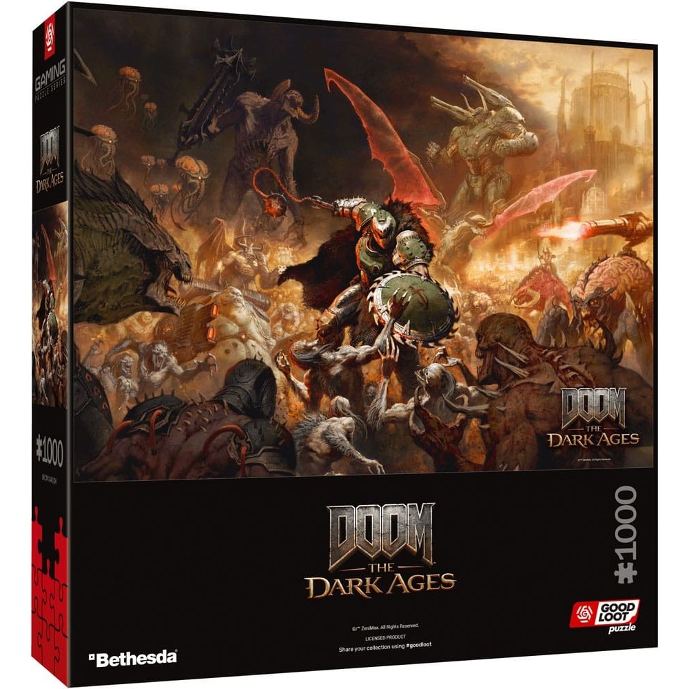 GOOD LOOT DOOM THE DARK AGES SLAYER'S RAG 1000 PIECES PUZZLE 48X68CM