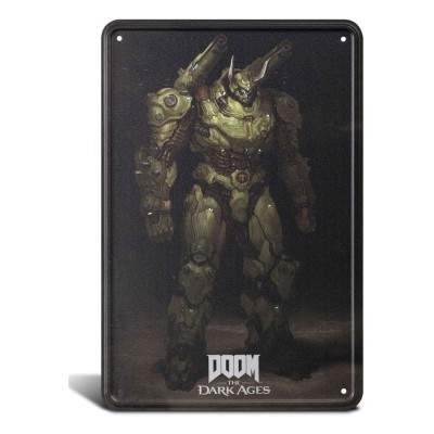 DEVPLUS DOOM THE DARK AGES ATLAN METAL TIN SIGN 30X20CM