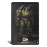 DEVPLUS DOOM THE DARK AGES ATLAN METAL TIN SIGN 30X20CM