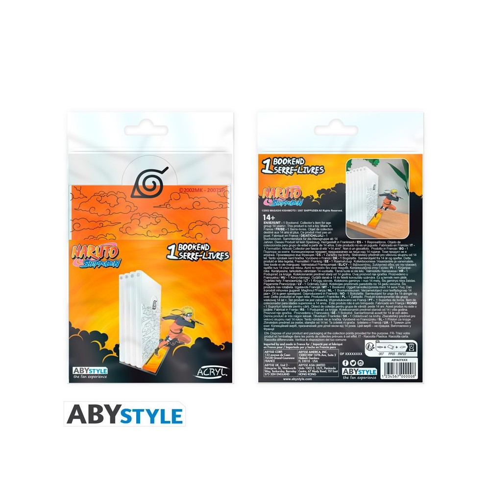 ABYSTYLE NARUTO SHIPPUDEN UZUMAKI NARUTO 2D ACRYLIC BOOKEND FIGURE