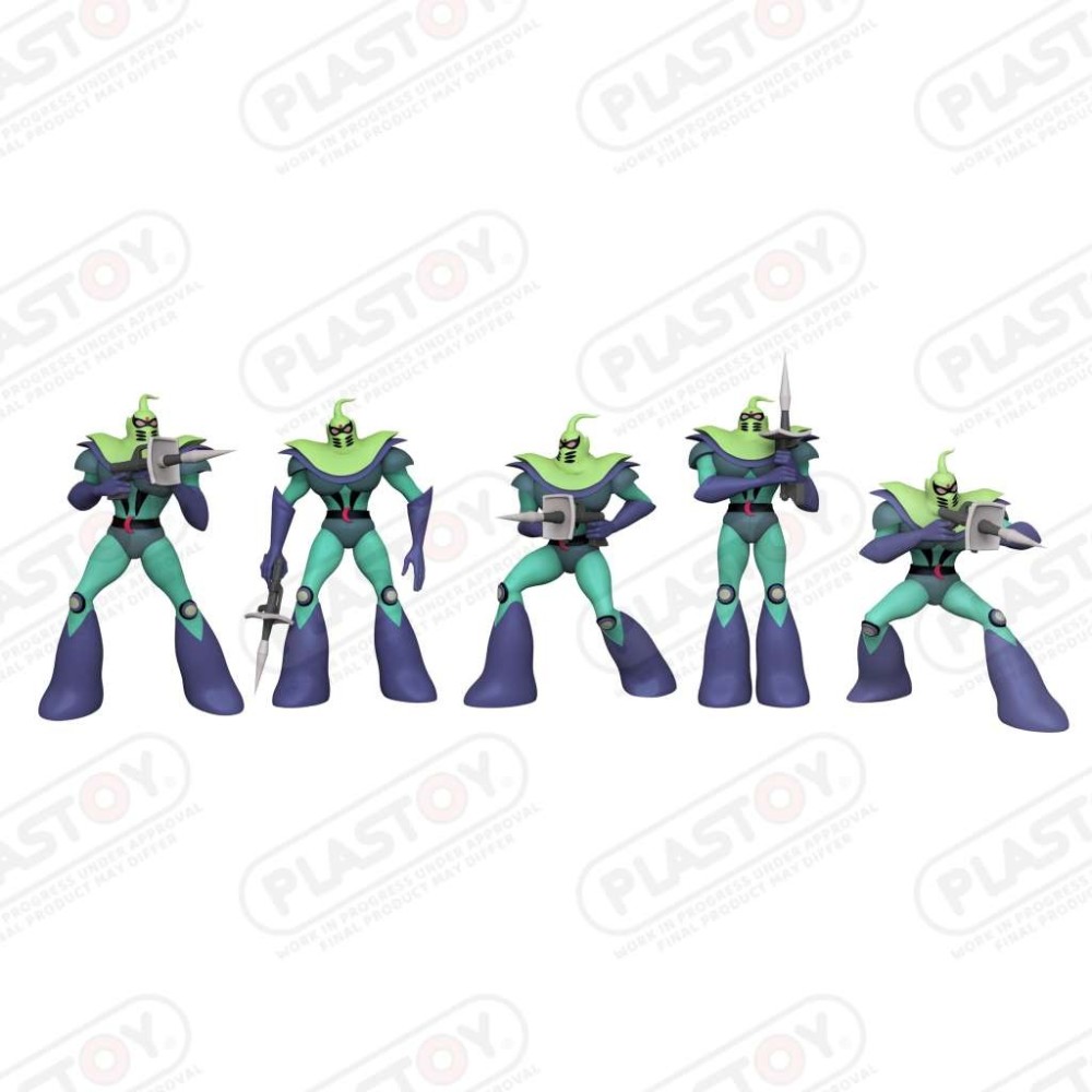 GRENDIZER VEGAN SOLDIERS FIGURES SET 5x PLASTOY