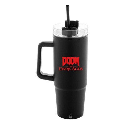 DEVPLUS DOOM THE DARK AGES INSULATED MUG WITH STRAW 300ML