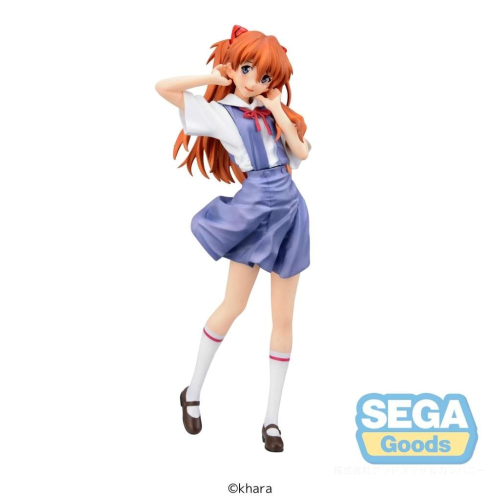 SEGA GOODS NEON GENESIS EVANGELION ASUKA SHIKINAMI LANGLEY UNIFORM XSTELLAR SERIES PVC STATUE FIGURE