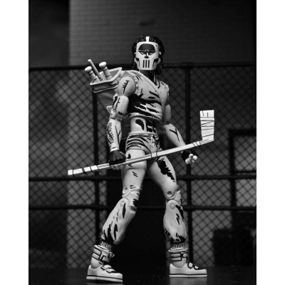 TEENAGE MUTANT NINJA TURTLES MIRAGE COMICS CASEY JONES B&W ACTION FIGURE NECA
