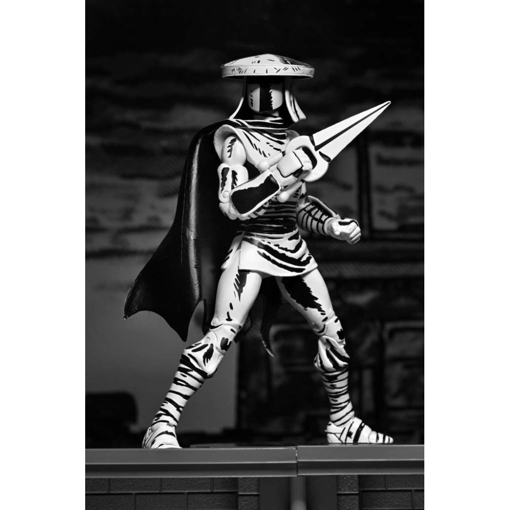 TEENAGE MUTANT NINJA TURTLES MIRAGE COMICS ELITE GUARD FOOT NINJA B&W ACTION FIGURE NECA