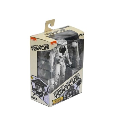 NECA TEENAGE MUTANT NINJA TURTLES MIRAGE COMICS FOOT ASSASSIN BLACK & WHITE ACTION FIGURE