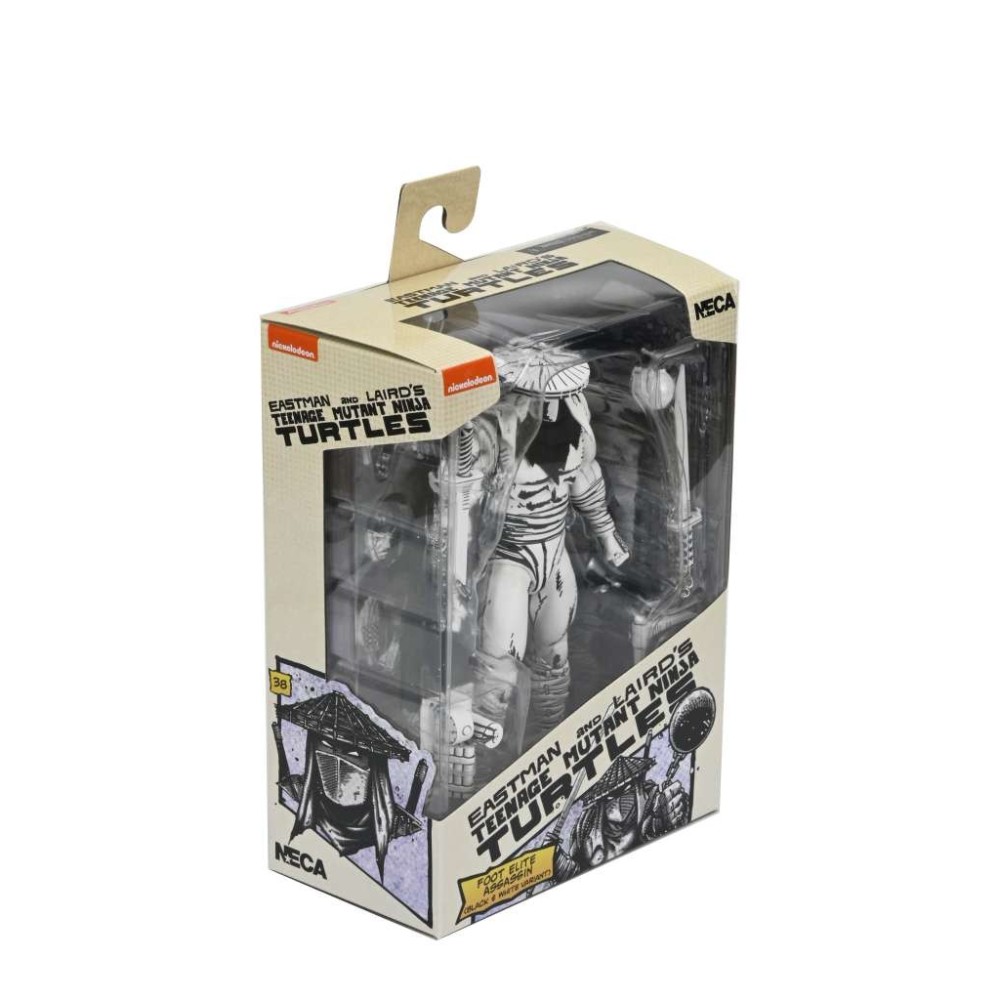 TEENAGE MUTANT NINJA TURTLES MIRAGE COMICS FOOT ASSASSIN B&W ACTION FIGURE NECA