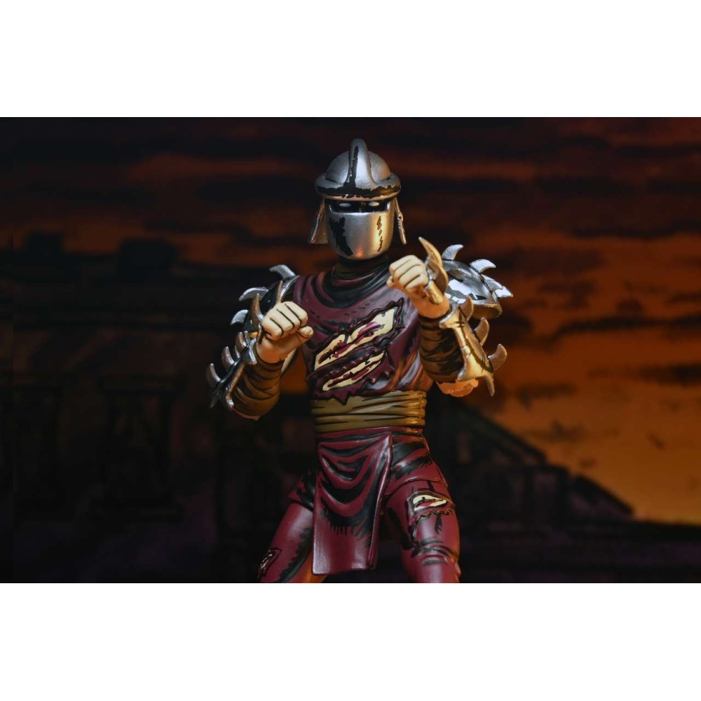 NECA TEENAGE MUTANT NINJA TURTLES MIRAGE COMICS SHREDDER BATTLE DAMAGED PVC ACTION FIGURE