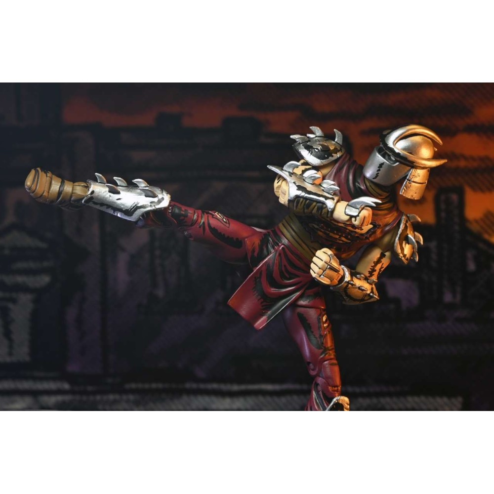 NECA TEENAGE MUTANT NINJA TURTLES MIRAGE COMICS SHREDDER BATTLE DAMAGED PVC ACTION FIGURE