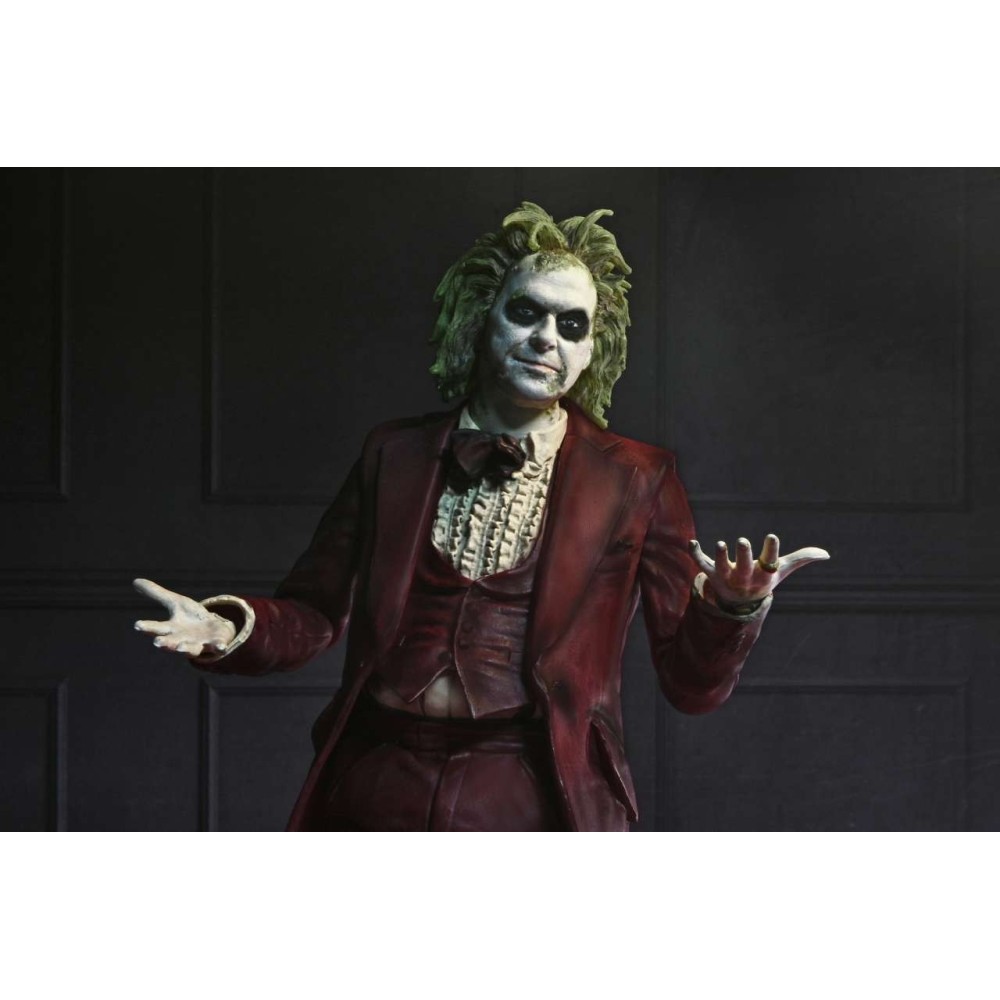 NECA BEETLEJUICE BEETLEJUICE ULTIMATE RED TUXEDO BETTLEJUICE PVC ACTION FIGURE