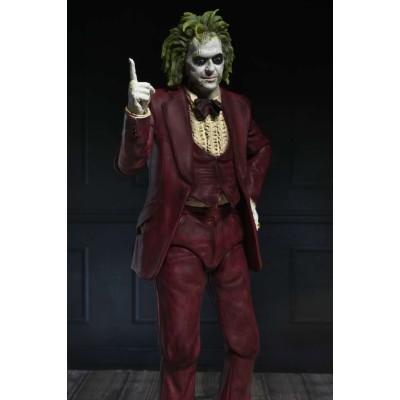 NECA BEETLEJUICE BEETLEJUICE ULTIMATE RED TUXEDO BETTLEJUICE PVC ACTION FIGURE