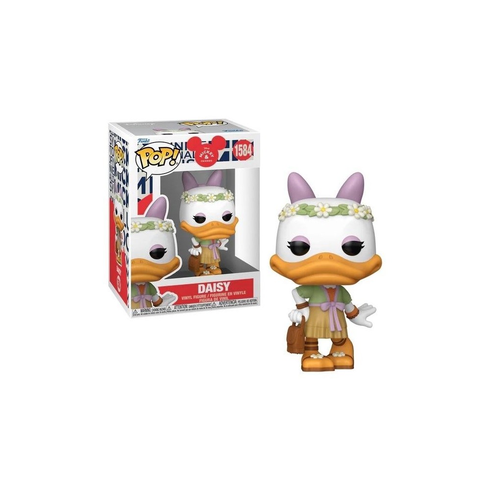 FUNKO POP! DISNEY MICKEY AND FRIENDS DAISY DUCK PAPERINA (SPRING FEST) BOBBLE HEAD FIGURE FUNKO