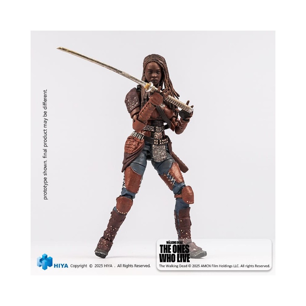 HIYA TOYS THE WALKING DEAD THE ONE WHO LIVE MICHONNE PVC EXQUISITE ACTION FIGURE