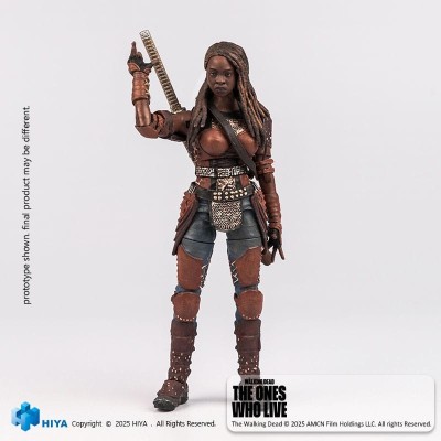 HIYA TOYS THE WALKING DEAD THE ONE WHO LIVE MICHONNE PVC EXQUISITE ACTION FIGURE