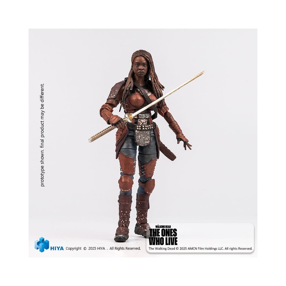 HIYA TOYS THE WALKING DEAD THE ONE WHO LIVE MICHONNE PVC EXQUISITE ACTION FIGURE