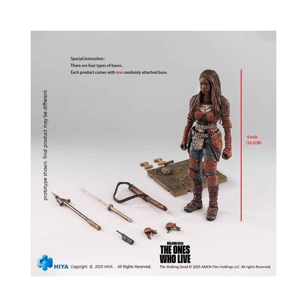 HIYA TOYS THE WALKING DEAD THE ONE WHO LIVE MICHONNE PVC EXQUISITE ACTION FIGURE