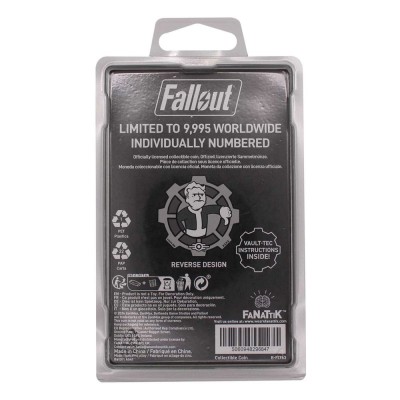 FALLOUT DECISION COIN BLACK AND WHITE LIMITED EDITION MONETA FANATTIK