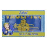 FALLOUT BRANDS SET 3X TARGHE IN LATTA 18X28CM FANATTIK