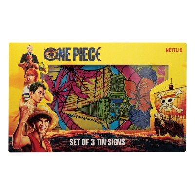 FANATTIK ONE PIECE NETFLIX SET 3X TIN SIGNS 18X28CM