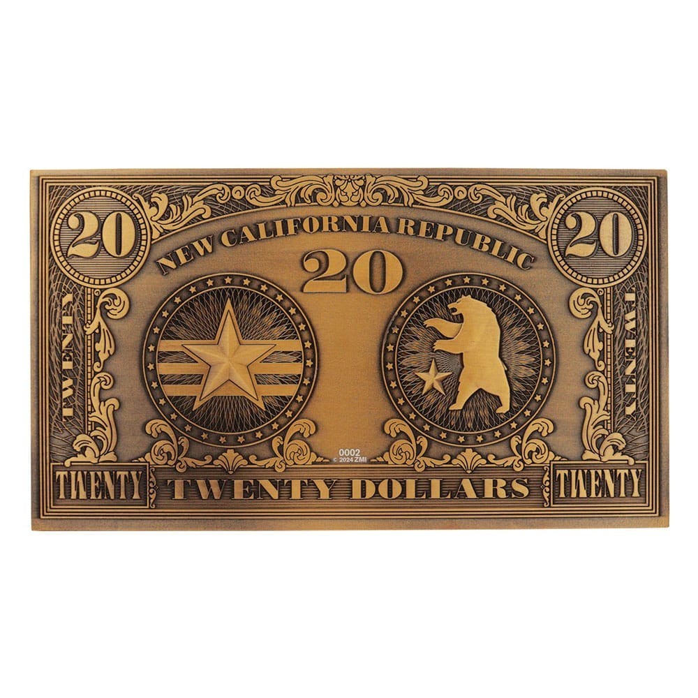 FALLOUT NEW VEGAS NCR 20 DOLLAR BILL METAL REPLICA FANATTIK