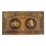 FALLOUT NEW VEGAS NCR 20 DOLLAR BILL METAL REPLICA FANATTIK