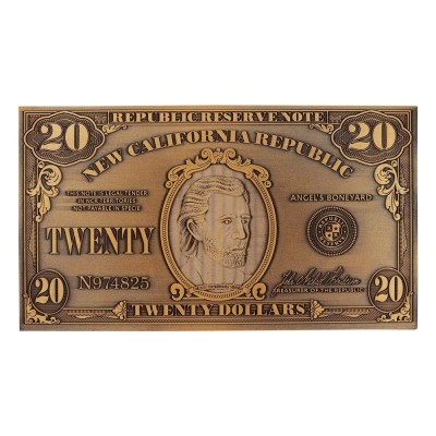 FALLOUT NEW VEGAS NCR 20 DOLLAR BILL METAL REPLICA FANATTIK