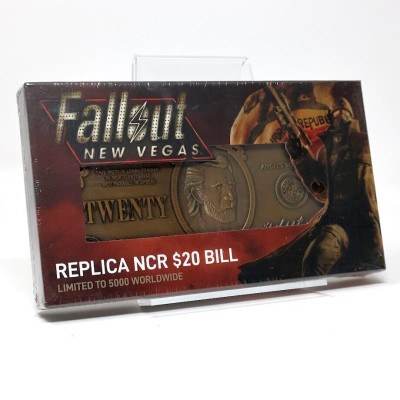 FALLOUT NEW VEGAS NCR 20 DOLLAR BILL METAL REPLICA FANATTIK