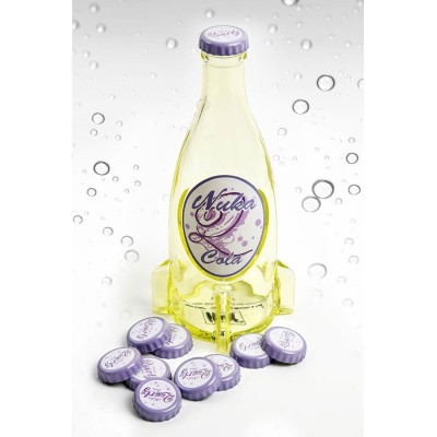 FALLOUT NUKA QUARTZ BOTTLE AND CAPS REPLICA DEVPLUS