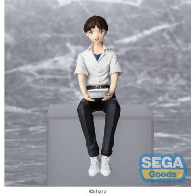 REBUILD OF EVANGELION SHINJI IKARI PM PERCHING STATUA FIGURE SEGA GOODS