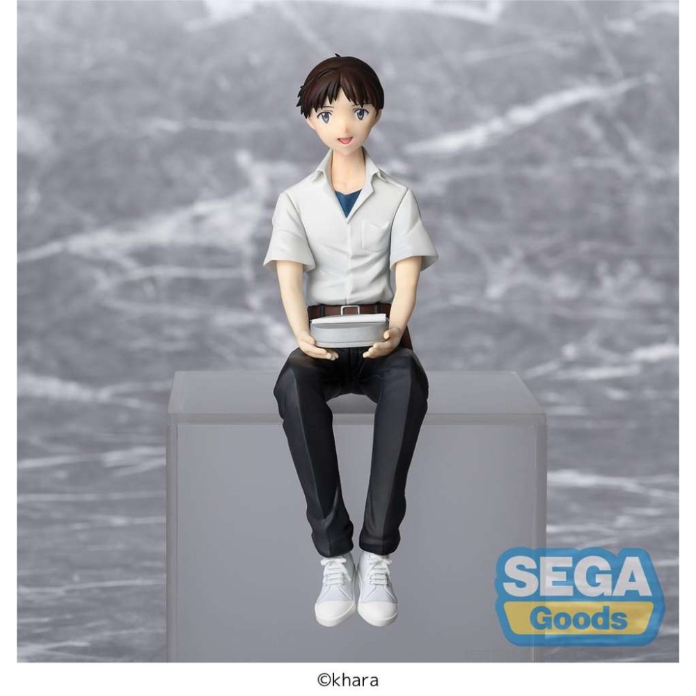 REBUILD OF EVANGELION SHINJI IKARI PM PERCHING STATUA FIGURE SEGA GOODS