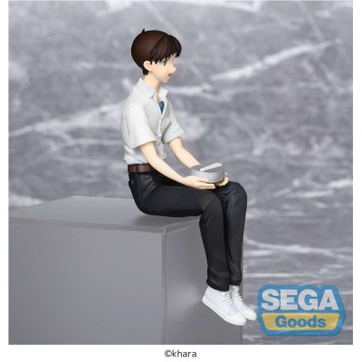 REBUILD OF EVANGELION SHINJI IKARI PM PERCHING STATUA FIGURE SEGA GOODS