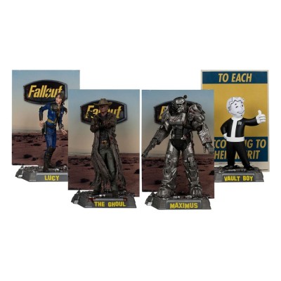 MC FARLANE FALLOUT MOVIE MANIACS 4-PACK ACTION FIGURES