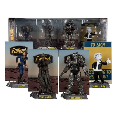 MC FARLANE FALLOUT MOVIE MANIACS 4-PACK ACTION FIGURES