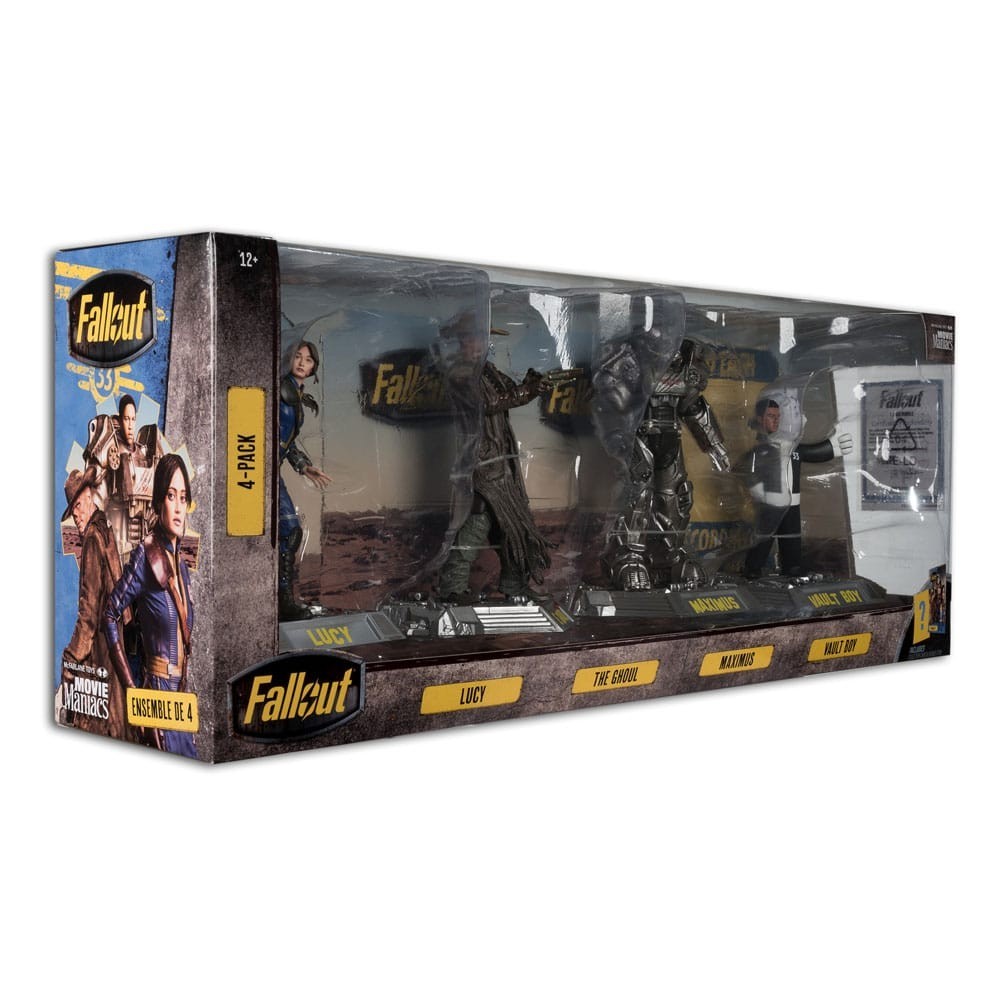 MC FARLANE FALLOUT MOVIE MANIACS 4-PACK ACTION FIGURES