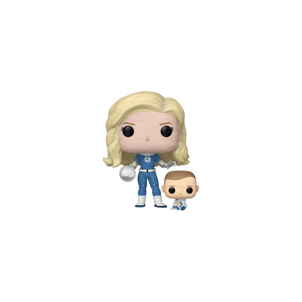 FUNKO POP! FANTASTICI QUATTRO INVISIBLE WOMAN & FRANKLIN BOBBLE HEAD FIGURE FUNKO