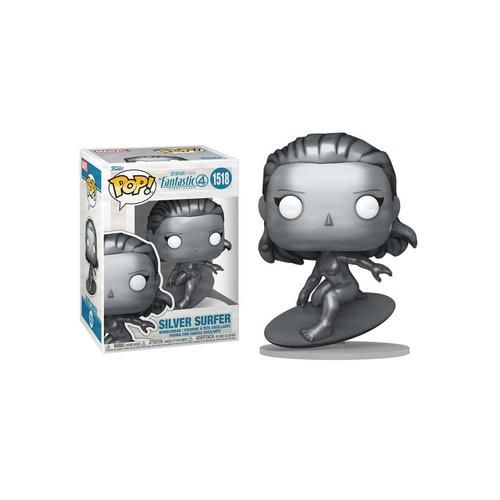 FUNKO FUNKO POP! MARVEL FANTASTIC FOUR SILVER SURFER BOBBLE HEAD FIGURE