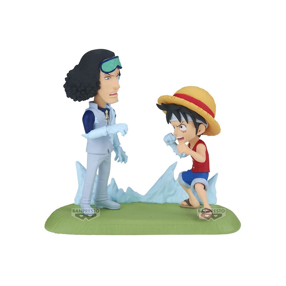 ONE PIECE WCF LOG STORIES LUFFY VS KUZAN STATUA FIGURE BANPRESTO