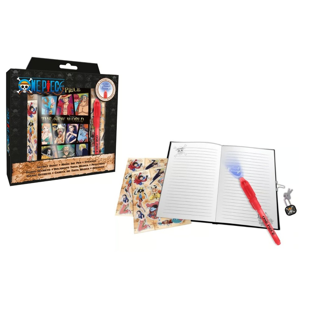 ONE PIECE THE NEW WORLD AGENDA TACCUINO CON PENNA MAGICA KIDS LICENSING